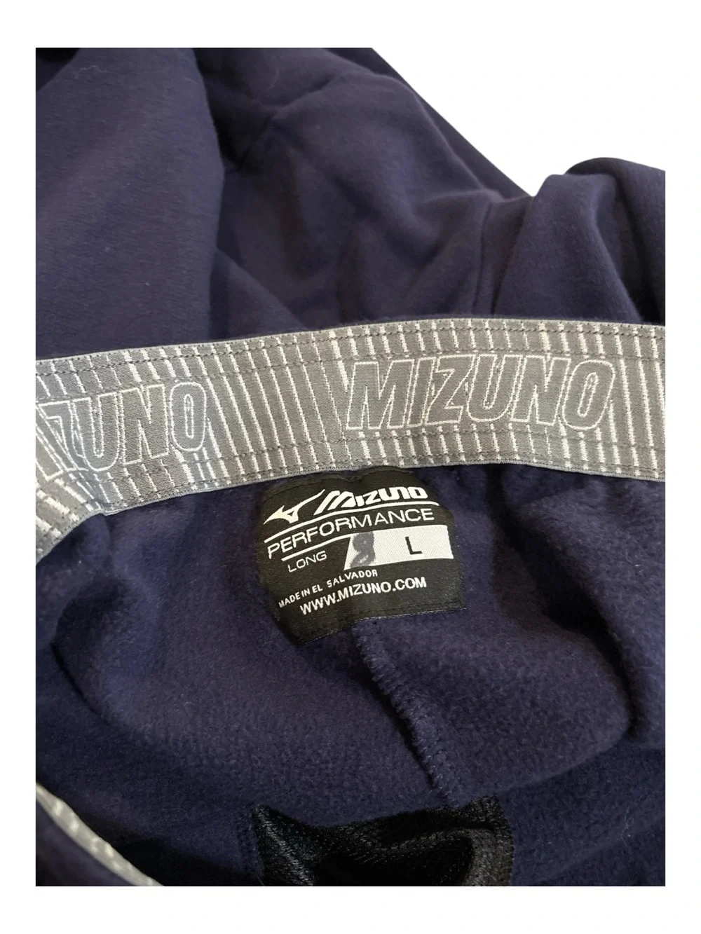 Mizuno Athletic Joggers - Navy and Heather Gray